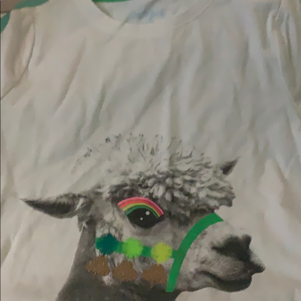 Girls llama shirt